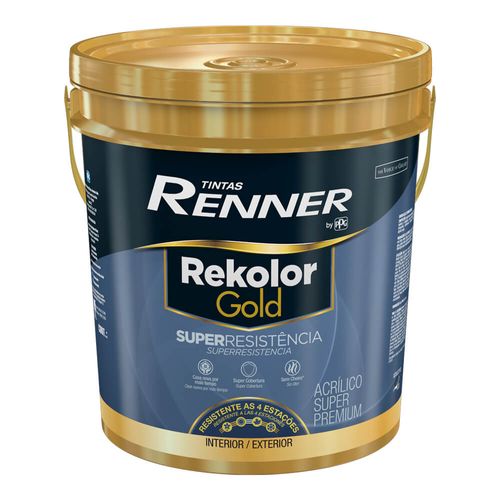 Tinta Rekolor Gold Acrílico Semibrilho Branco/Base Balde 16L RV3600 Renner