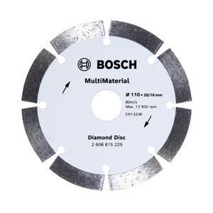 Disco Diamantado MultiMaterial Segmentado 110mm 2608615229 Bosch