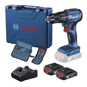 Parafusadeira Furadeira Impacto 18V GSB 185-LI + Acessórios + Maleta 06019K31E7 Bosch