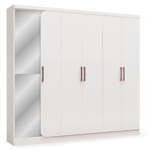 Guarda roupa 6 portas Branco F535 Kappesberg