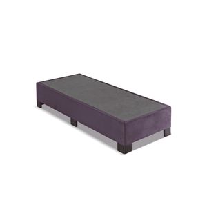 Box Solteiro 88 x 188 x 25 cm Suede Berinjela Kappesberg