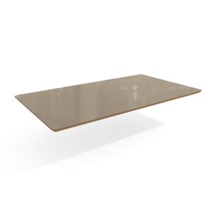 Tampo de Vidro Mesa 160 x 90cm Freijó/Bronze TA26 Kappesberg