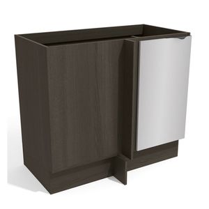 Balcão de canto 98 cm Nox Onix/Steel H768 Kappesberg