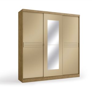 Guarda roupa 3 portas Freijó/Champagne H550 Kappesberg