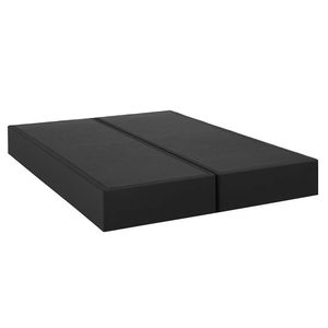 Box Queen Jacquard 158 x 198 x 25 cm Preto Kappesberg