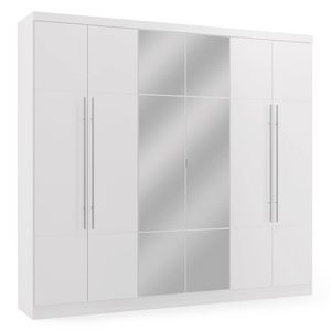 Guarda roupa 6 portas Branco H545 Kappesberg