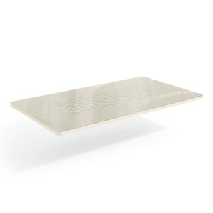 Tampo de Vidro Mesa 160 x 90cm Off White TA38 Kappesberg