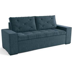 Estofado Stella 3 Lugares Linho Jeans Kappesberg