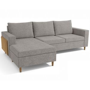 Estofado Elite 3 Lugares Cinza Mesclado Kappesberg
