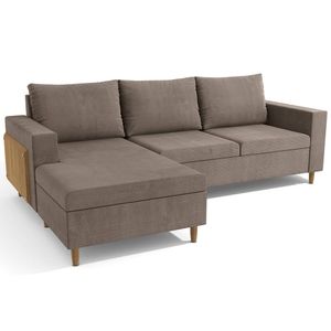 Estofado Elite 3 Lugares Cinza Tramado Kappesberg