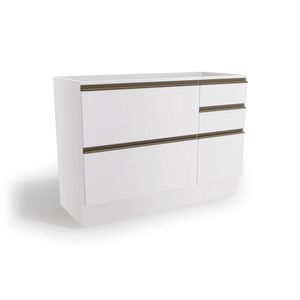 Balcão 120 cm Maxxi Branco Brilho G746 Kappesberg