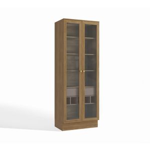 Cristaleira 80 cm Nogueira/Fendi M628 Kappesberg