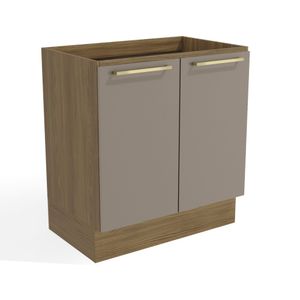Balcão 80 cm Botanic Nogueira/Fendi M623 Kappesberg