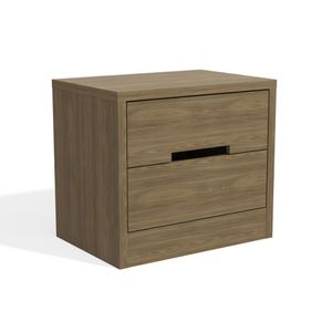 Mesa de Cabeceira 2 Gavetas Nogueira S822 Kappesberg