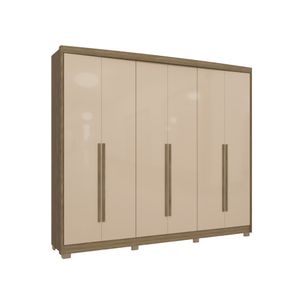 Guarda roupa 6 portas Nogueira/Macadamia CB03N566 Kappesberg