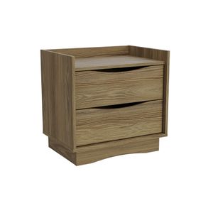 Mesa de Cabeceira 2 Gavetas Nogueira M261 Kappesberg