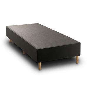 Box Solteiro Dijon 88 x 188 x 25 cm Jacquard Preto Kappesberg