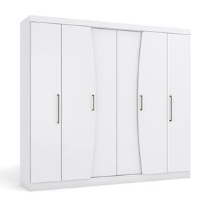 Guarda roupa 6 portas Branco M556 Kappesberg