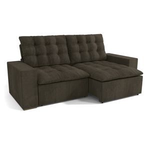 Estofado Tibete 3 Lugares Suede Café Kappesberg