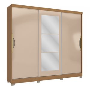 Guarda roupa 3 portas Canela/Macadâmia CB01R579 Kappesberg