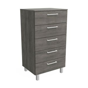 Cômoda 5 Gavetas Montada Cinza Volcano EX165 Kappesberg