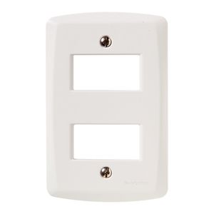 Placa 2 Postos Afastados 4x2 Lux² Branco 57105/006 Tramontina