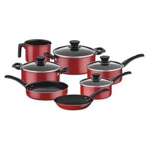 Jogo de Panelas Coimbra 7 peças Vermelho 20297/741 Tramontina
