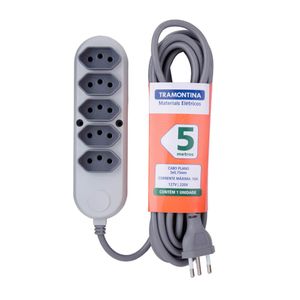 Extensão 5 tomadas 5M 57504/031 Tramontina