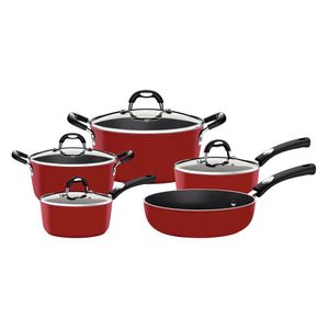 Jogo de Panelas Indução Mônaco 5 peças Vermelho 28799/702 Tramontina