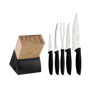 Jogo de Facas Plenus com suporte 6 peças Preto 23498/028 Tramontina