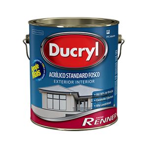 Tinta Ducryl Acrílico Branco Fosco Galão 3,6L DR4701 Renner