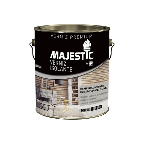 Verniz Majestic Isolante Madeira Galão 3,6L 7050 Renner
