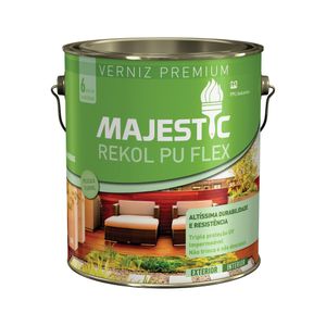Verniz Majestic Rekol PU Flex Canela Brilhante Galão 3,6L 6801 Renner