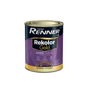 Tinta Rekolor Gold Acrílico Semi Acetinado Branco Litro 800ml RV3400 Renner