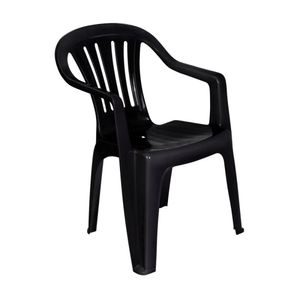 Poltrona Plástica Bela Vista Preta 15151104 Mor