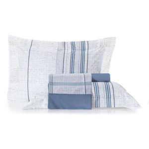 Jogo de Cama Queen 4 peças Essence Blue Live 4582.0 Altenburg