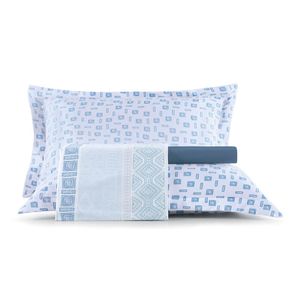 Jogo de Cama Queen Simples 4 peças Toque Acetinado Etno 5075.0 Altenburg
