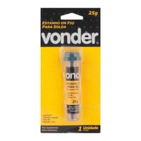 Estanho em Fio para Solda 1mm Tubo 25gr 74.38.633.715 Vonder