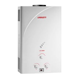 Aquecedor de água a gás 20L Branco LZ2000 Lorenzetti