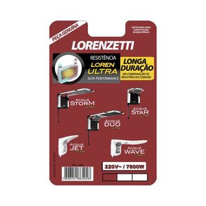 Resistência Acqua Ultra 7800W 220V 3065B Lorenzetti