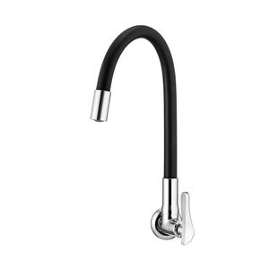 Torneira Parede Bica Flexível Preto 1178 B27 Lorenzetti