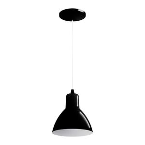 Luminária Pendente Design 1 Lâmpada Preto TD622/1 Taschibra