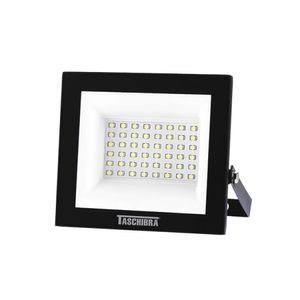 Refletor TR LED Slim 50W 6500K Preto Taschibra