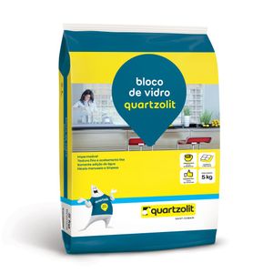Argamassa para tijolo de vidro 5kg Quartzolit