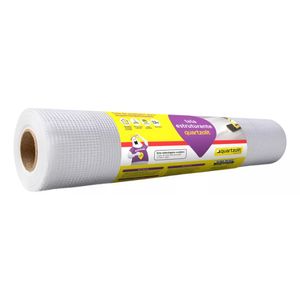 Tela Estruturante com Rodapé 73cm x 10m Branco Quartzolit