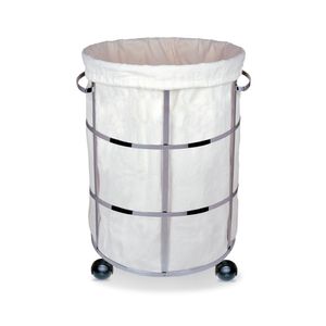 Cesto para Roupas com Rodinhas Inox 9483 Jackwal