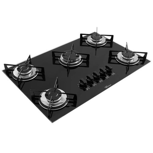 Fogão Cooktop 5 bocas Preto 1642 Fischer