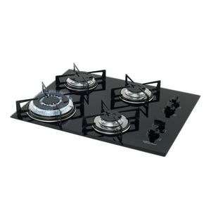 Fogão Cooktop 4 bocas Tripla Chama Preto 9788 Fischer
