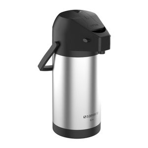 Garrafa térmica Excelence 2,5L Inox/Preto Soprano