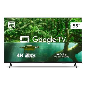 Smart TV LED 4K 55" Google TV 55PUG7408/78 Philips